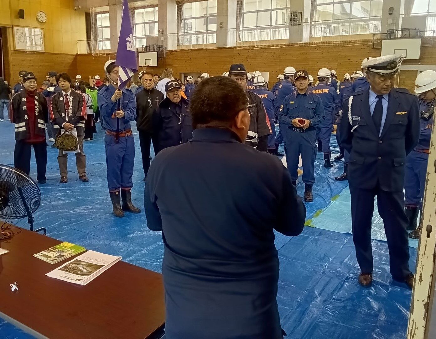 会津坂下町総合防災訓練に参加しました